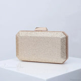 Luksus guldgul PU-clutch