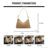 Håndlavet vævet strå skuldertaske til stranden