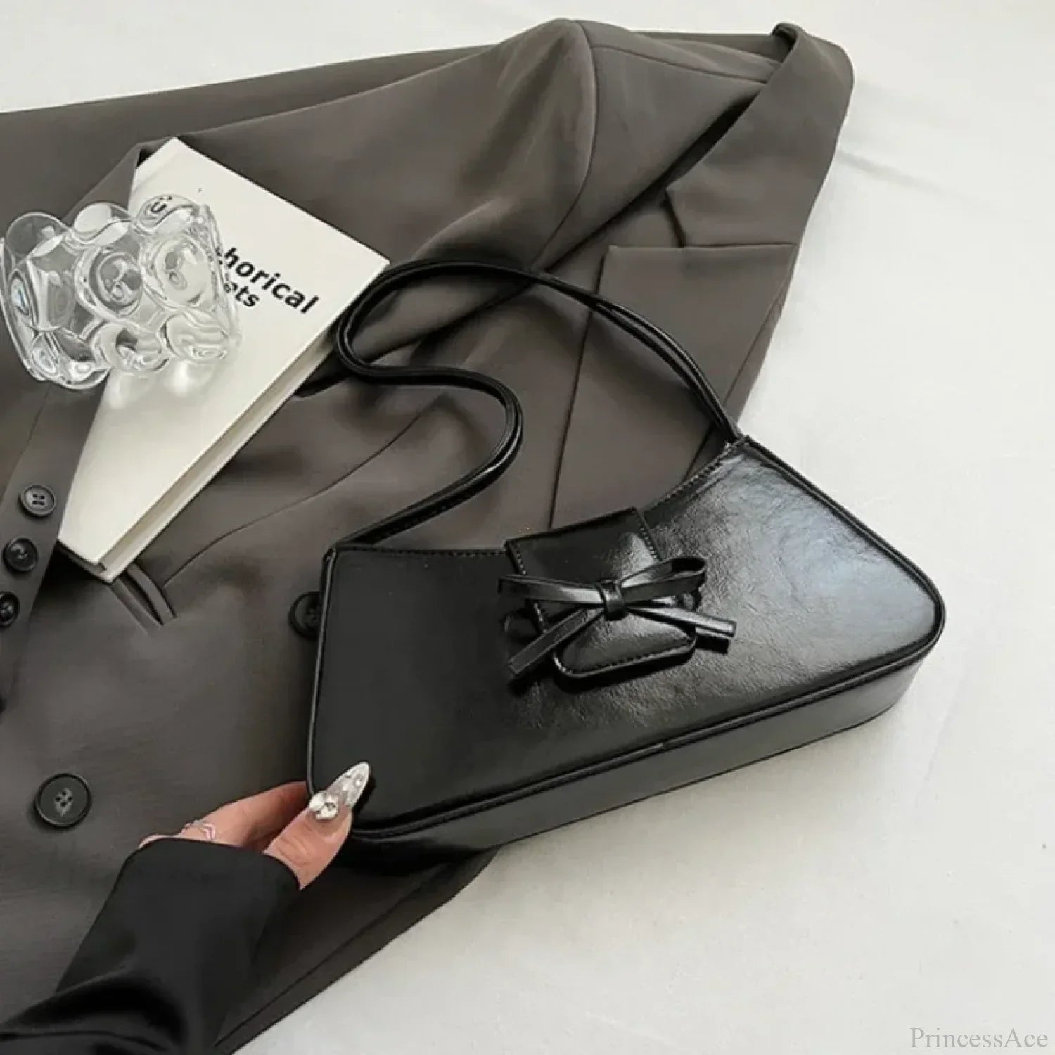 Premium retro skuldertaske i PU-læder