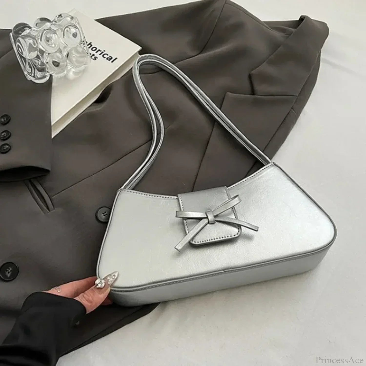 Premium retro skuldertaske i PU-læder