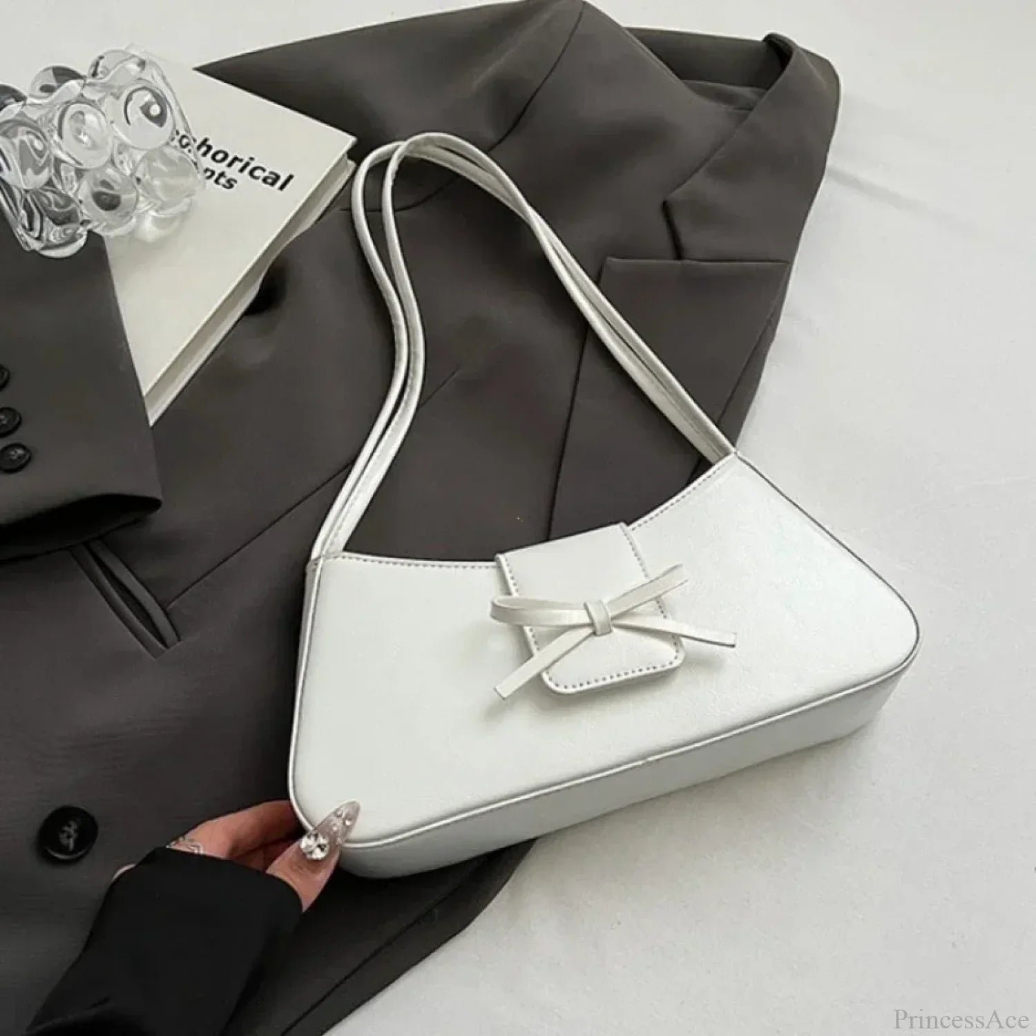 Premium retro skuldertaske i PU-læder