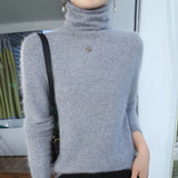 Damesweatshirt – Afslappet pasform – Blød uld – Lagdelt krave – Ribkant i manchetter