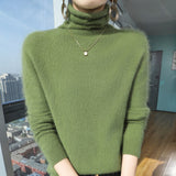 Damesweatshirt – Afslappet pasform – Blød uld – Lagdelt krave – Ribkant i manchetter