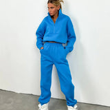 Dame træningssæt – Afslappet pasform – Lynlåsudskæring – Blød bomuld