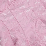 Mini, tætsiddende trapezkjole med dyb halsudskæring i jacquard og V-hals.