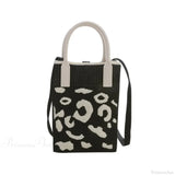 Mini strikket crossbody-taske til mobiltelefon