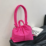 Stor kapacitet quiltet nylon tote-taske, designer