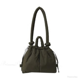 Stor kapacitet quiltet nylon tote-taske, designer