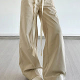 Cargobukser med vide ben og snøre