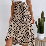 Dame Wrap-nederdel - Flared Cut - Midi-længde - Let og elegant stil