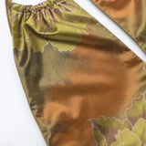 Printet minikjole med åben ryg og tynde stropper