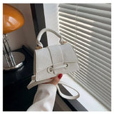 Mini PU-læder crossbody-taske, designerhåndtaske til kvinder