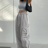 Afslappede cargobukser med lommer