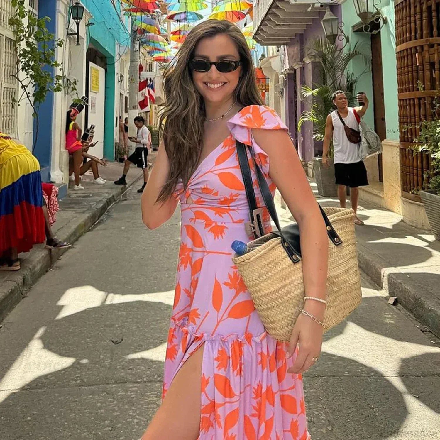 Sæt med flæseprint i ét og to dele