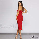 Elegant ærmeløs flæsekjole Love