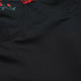 Sexet bodycon minikjole med tynde broderede stropper