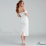 Sheila charmerende korset crepe midi aftenkjole