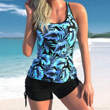 Todelt sæt: tanktop med print og ærmeløse shorts