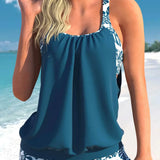 Todelt tankinisæt med en almindelig høj hals