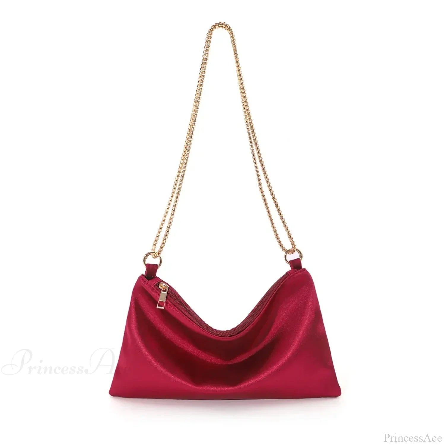 Aften-/bryllupsclutch med solid metalkæde, til at bære under armen