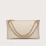 Aften-/bryllupsclutch med solid metalkæde, til at bære under armen