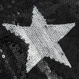 Stjerneprintet pailletteret bodycon-nederdel til festivaler og karnevaler