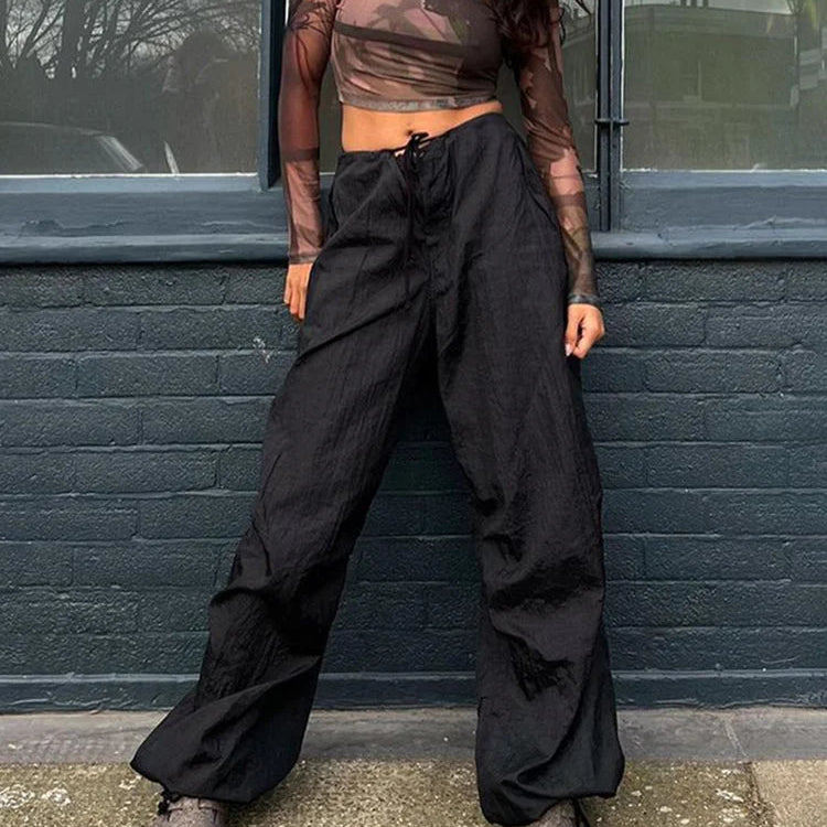 Løstsiddende streetwear joggingbukser