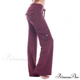 Cargobukser med lige ben, bred, elastisk og fleksibel linning og snøre til sport