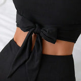 Badedragtsæt med to dele, tankini-bikini