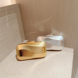 Tekstureret firkantet aftenclutch til bryllup