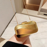 Tekstureret firkantet aftenclutch til bryllup