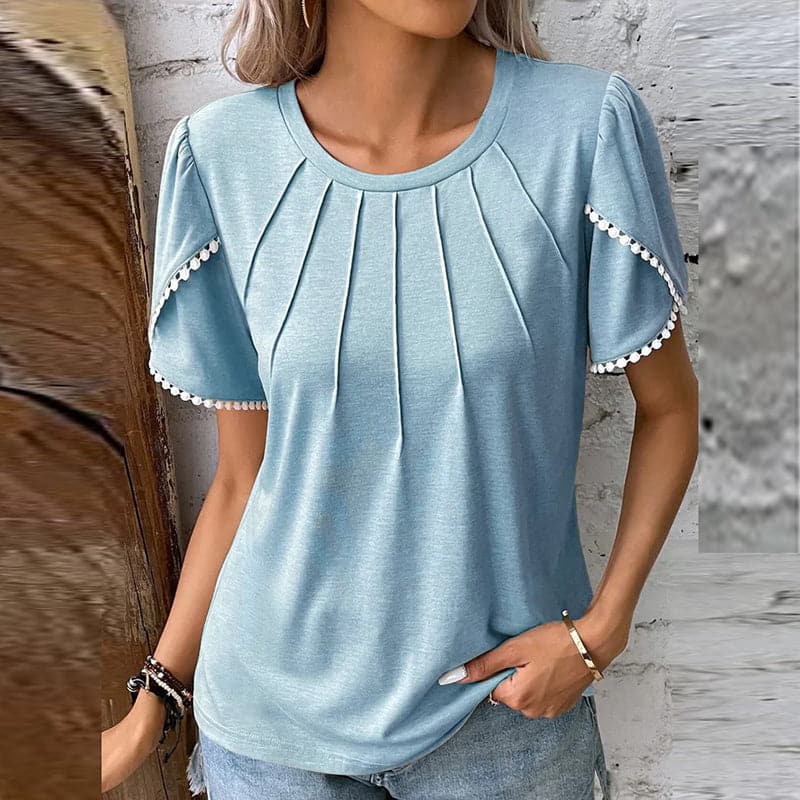 Jenny - Elegant designerbluse i blød bomuld