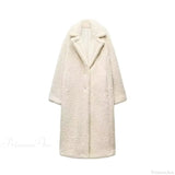 Vintage dobbeltradet frakke i uldblanding