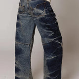 Brede, falmede jeans med sporty talje