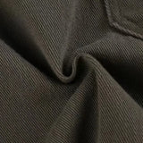 Cargobukser med flere lommer i vasket denim