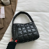 Afslappet vintertaske i bomuld