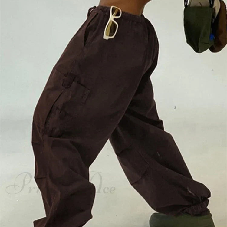 Afslappede damebukser med snøre, 2000'er-stil