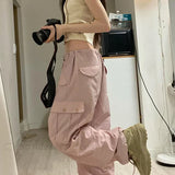 Afslappede damebukser med snøre, 2000'er-stil