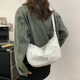 Y2K lærred skuldertaske