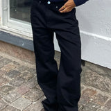 Y2K Star-jeans med farveblok og patchwork