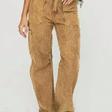 Lysebrune cargojeans, 2000'er-stil